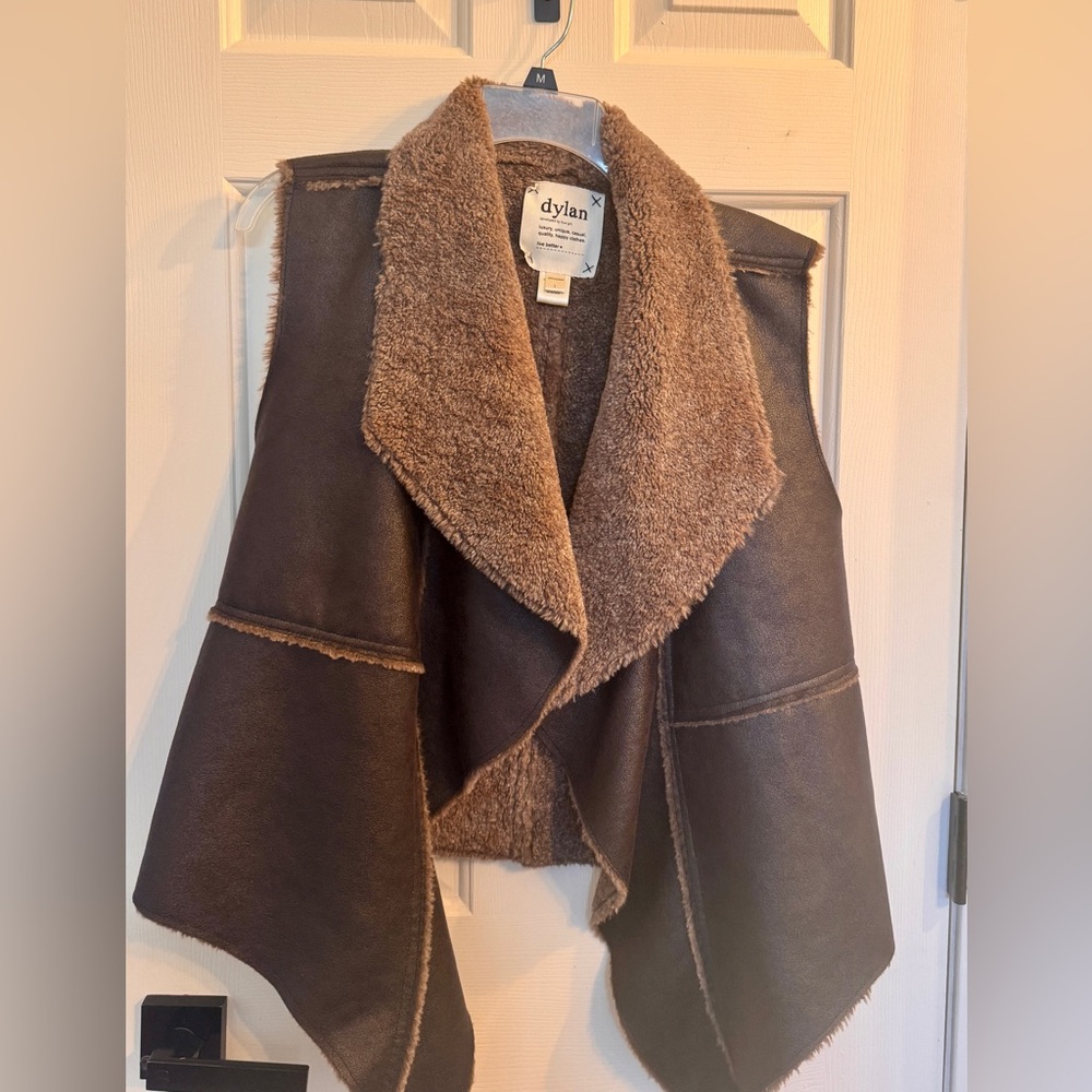 Dylan Cozy Brown Fleece Vest